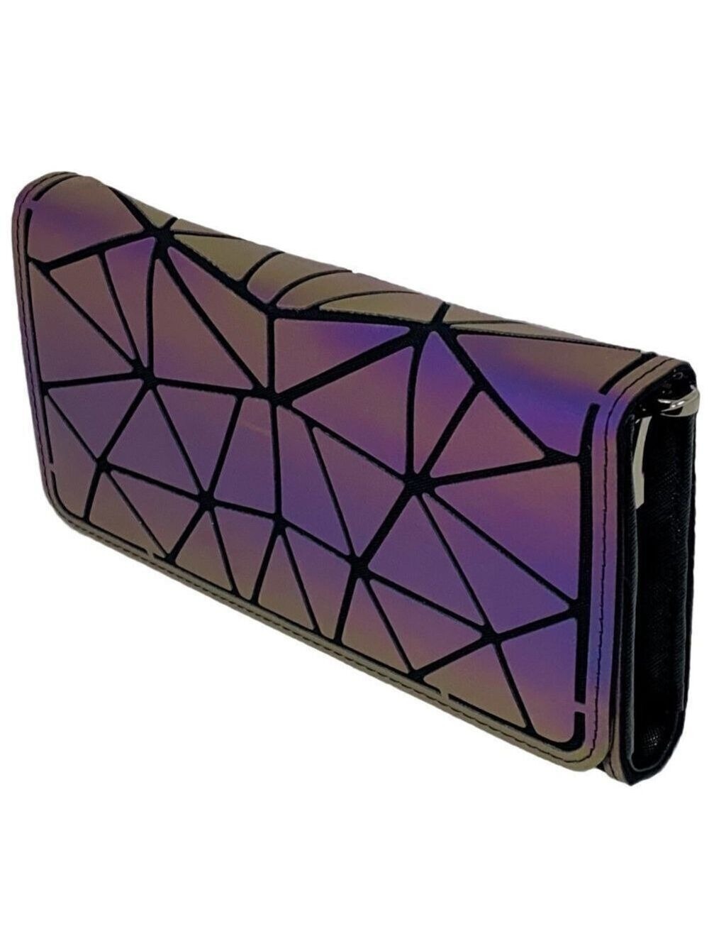 Holographic Triangle Envelope Purse with chain - Picture 1 of 5